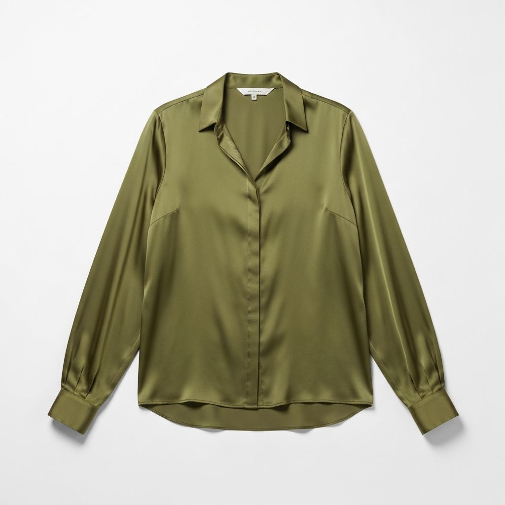 Blusa de Seda Verde